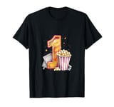 First Birthday Movie Magic Number One Popcorn T-Shirt