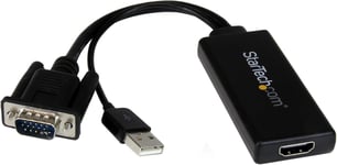 Adaptateur Vga Vers Hdmi Avec Audio Et Alimentation Par Usb ¿ Convertisseur Vga Vers Hdmi Portable ¿ 1080P (Vga2Hdu)[VID061701]