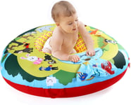 Cemirk Inflatable Baby Play Mat - Zoo Theme, Sit Me Up Seat, and... 