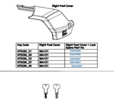 Spare part cover right Xplore_key25 Mont Blanc