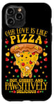 Coque pour iPhone 11 Pro L'amour est comme la pizza : piquante, ringarde et