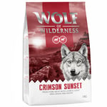 3 + 1 kaupan päälle! 4 x 1 kg Wolf of Wilderness -koiranruokaa - Crimson Sunset - vuohi & lammas