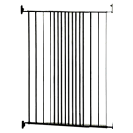 Safetots Baby Stair Gate, Extra Tall, Screw Fitted, Black, 62.5cm - 106.8cm