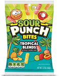 Sour Punch Bites Tropical - Sura Vingummituber med Fruktsmak 142 Gram (USA Import)