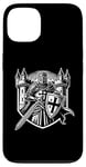 iPhone 13 Medieval Knight with Sword and Shield - Castle Battle Design Case