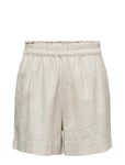 ONLY Onltokyo Hw Linen Blend Shorts Pnt Noos Beige