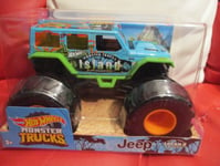 HOT WHEELS MONSTER TRUCK 1/24 SCALE JEEP Island Tours NEW BOXED