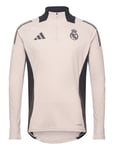 Real Madrid 24/25 European Training Top Sport Men Sport Clothing Sport Sweat-shirts & Hoodies Sport Sweat-shirts Cream Adidas Performance