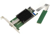 KALEA-INFORMATIQUE Carte M2 1 Port réseau Fibre SFP+ 10G 10 GIGABIT ETHERNET pour Port M.2 de Type PCIe, clé M ou B+M avec chipset Intel JL82599EN
