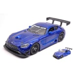 MERCEDES GT3 AMG 2016 METALLIC BLUE 1:24 MotorMax Auto Stradali Modellino