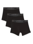 Emporio Armani Herren Emporio Armani Men's 3-pack Core Logoband Boxer Shorts, Black/Black/Black, M EU