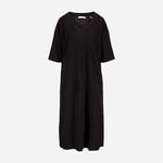 W Terry Caftan - Black