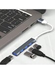 ENVISAOC USB C HUB USB 3.0 Type-C 3.1 4 Port Multi Splitter Adapter OTG USB 2.0 Macbook Pro 13 15 Air M1 Pro HUAWEI PC-tarvikkeet Puhelin-musta-USB