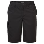 Craghoppers Expert Mens Kiwi Long Shorts - Black Cotton - Size 36 (Waist)