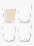 LSA International Arc Stackable Glass Tumber, Set of 4, 380ml, Clear