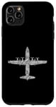 Coque pour iPhone 11 Pro Max Lettres de l'alphabet phonétique de l'aviation C-130 en forme d'Hercules