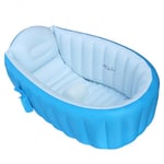 Coussin Astronomique Pliable et Facile à Utiliser,Pratique et Sûr,Baignoire Portable pour Bébé,Gonflable - Type Blue