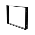 Amig – Pieds pour Tables de Salle à Manger ou Hall d'entrée | Pied rectangulaire métallique pour Table Style Industriel | Matériau : Acier | Dimensions : 780 x 80 x 712 mm | Finition Noir Mat