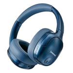 Intenso O400HA Casque Supra-auriculaire Hybride, réduction Active du Bruit, jusqu'à 75 Heures d'autonomie et Bluetooth 5.3, avec Mode Musique, Mode Transparent et Temps de Charge Rapide, Bleu