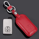 JHSOP Leather Car Key cover key case, For Toyota Land Cruiser Prado 150 Camry Prius Crown Subaru 2013 2014 Foreste Outback XV