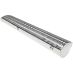 First Plast - Parefeuilles pour gouttières 25 - Alu laqué aspect Zinc - Longueur 1m