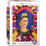 Eurographics Puzzle 6000-5425 - Self-portrait - the frame by Frida Kahlo - 10