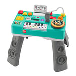 Fisher-Price Ma Table d’Activités de DJ Rires & Éveil | Table d'Activité Bébé Lumineuse et Musicale | Jouet d'Éveil Progressif dès 6 Mois | 3 Modes et Plus de 100 Sons, Version: Allemande, HRB63