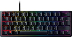 Razer Huntsman Mini (Switches Violets) - Clavier Gamer Compact à 60% (Switches Opto-Mécaniques Clicky, Touches en PBT, Câble USB-C Détachable) Clavier AZERTY | Noir