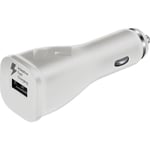 Adaptive Fast Charge USB Car Charger For Galaxy S8 S9 S10 Note9 - White