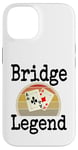 Coque pour iPhone 14 Funny Bridge Legend Jeu de cartes gagnant une soirée de jeu pour papa