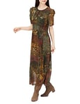 Desigual Women's Vest_Salomon Casual Dress, Green, XL