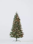 John Lewis Ashridge Pre-lit Frosted Berry & Pine Cone Christmas Tree, 7ft