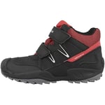 Geox Garçon J New Savage Boy B A Chaussures, Black/Red, 24 EU