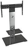 AVF Column Mount Up to 65 Inch TV Stand - Silver