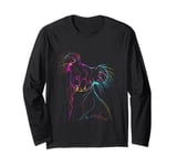 Colorful Koala Vibrant Lines Rainbow Long Sleeve T-Shirt