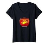 Womens Retro Planet Mars Terraforming Co. “New Atmosphere Smell" V-Neck T-Shirt