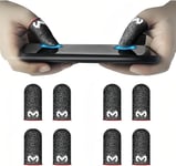 Pubg Mobile Phone Game Sleeve Finger, 8 Pièces Gaming Finger Sleeves Pour Le Jeu Mobile, Protège-Doigts Pour Les Jeux, Manchons De Pouce Respirants Pour Android Et Ios[One142097]