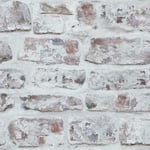 Arthouse Artistick White Washed Brick Wallpaper