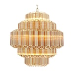 Eichholtz Vittoria Chandelier S taklampa guldfärgat glas/guld