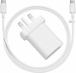 Genuine Google Pixel 7 Pro 3 XL 4a UK Wall Charger Plug & Type-C To C USB Cable