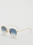 Ray-Ban 0Rb3447N Round Sunglasses - Gold