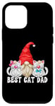 Coque pour iPhone 12 mini White Cat Owner Grandpa Gnome Motif For Men And Best Cat Dad