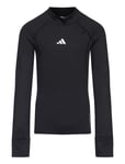 Aeroready Warming Techfit Long-Sleeve Top Kids Black Adidas Sportswear