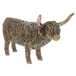 SC Gifts Fantastique Figurine de Vache Highland Coo en Bronze avec boîte