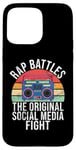 Coque pour iPhone 15 Pro Max Rap Battles The Social Media Fight Hip Hop des années 90