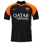 Nike Roma M Vapor MTCH JSY SS 3R T-Shirt Homme, Black/Safety Orange/(Safety Orange) (Full Sponsor), FR : S (Taille Fabricant : S)