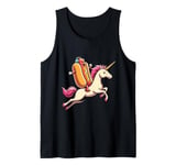 Hot Dog Riding A Unicorn Men Women Kids Boys Girls Teens Tank Top