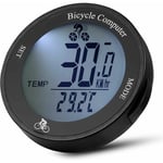 Debuns - Compteur Velo sans Fil étanche Compteur Kilométrique de Vitesse avec Rétroéclairage lcd, Multifonction Velo Odomètre,de