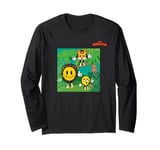 emoji jungle lion tiger whistling face Long Sleeve T-Shirt