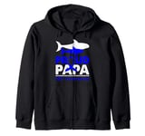 Irritable Bowel Syndrome IBS Blue Ribbon Proud PAPA Father Zip Hoodie